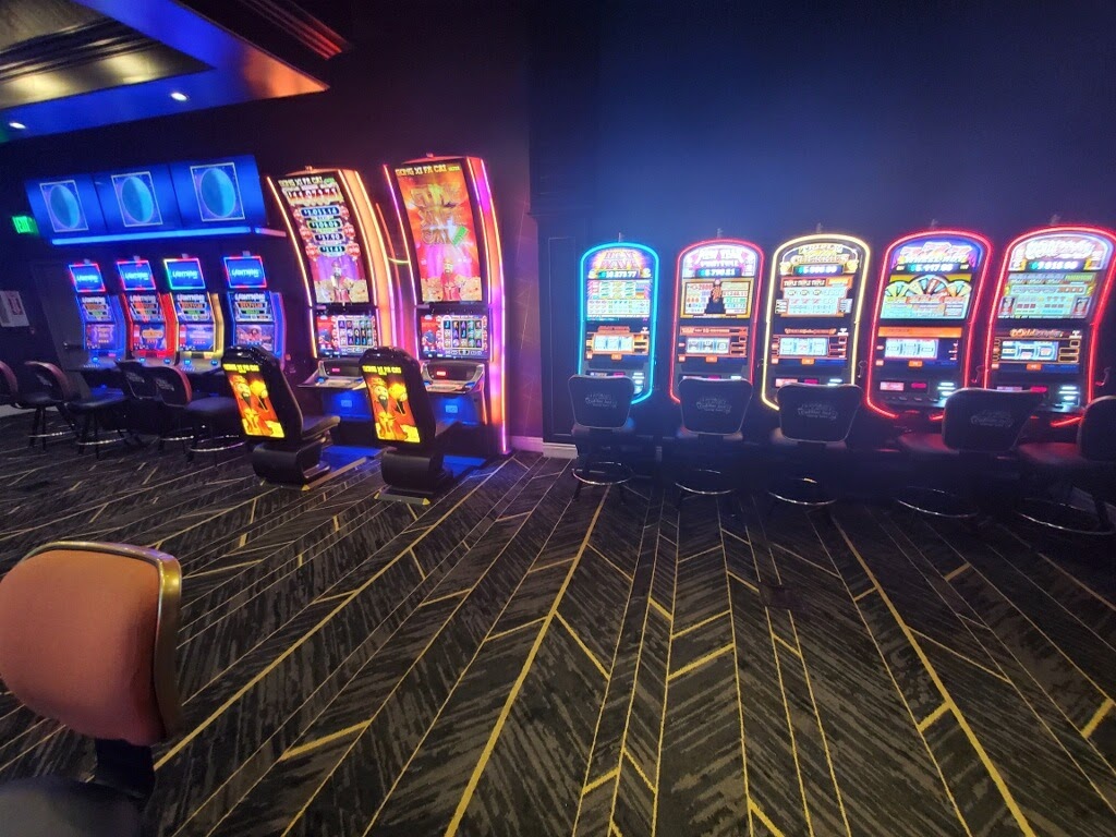 Slots on the casino floor at Cadillac Jack's in Deadwood, South Dakota