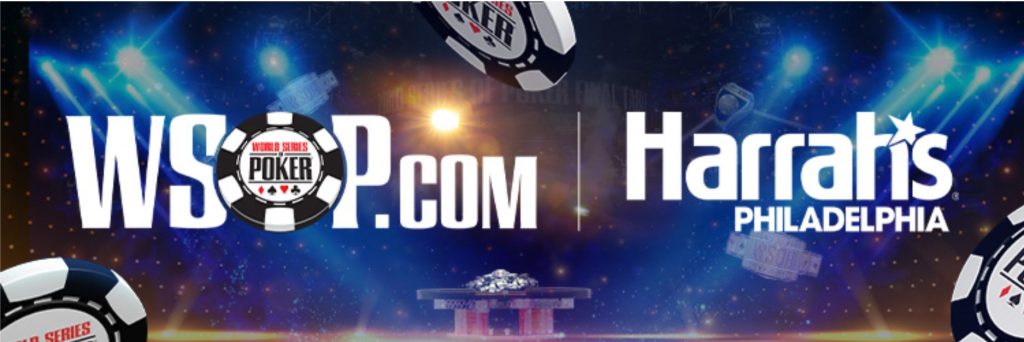 WSOP.com online poker is partnered with Harrah's Philadelphia in Pennsylvania