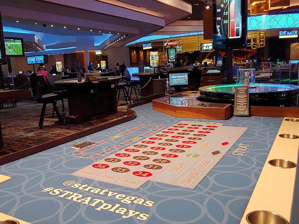 00 roulette table game at Strat in Las Vegas, Nevada