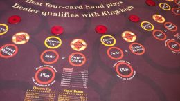 Crazy 4 Poker table game at Golden Nugget in Las Vegas, Nevada